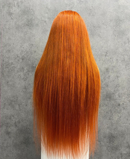 Ginger Straight Human Hair HD Lace Front Wig