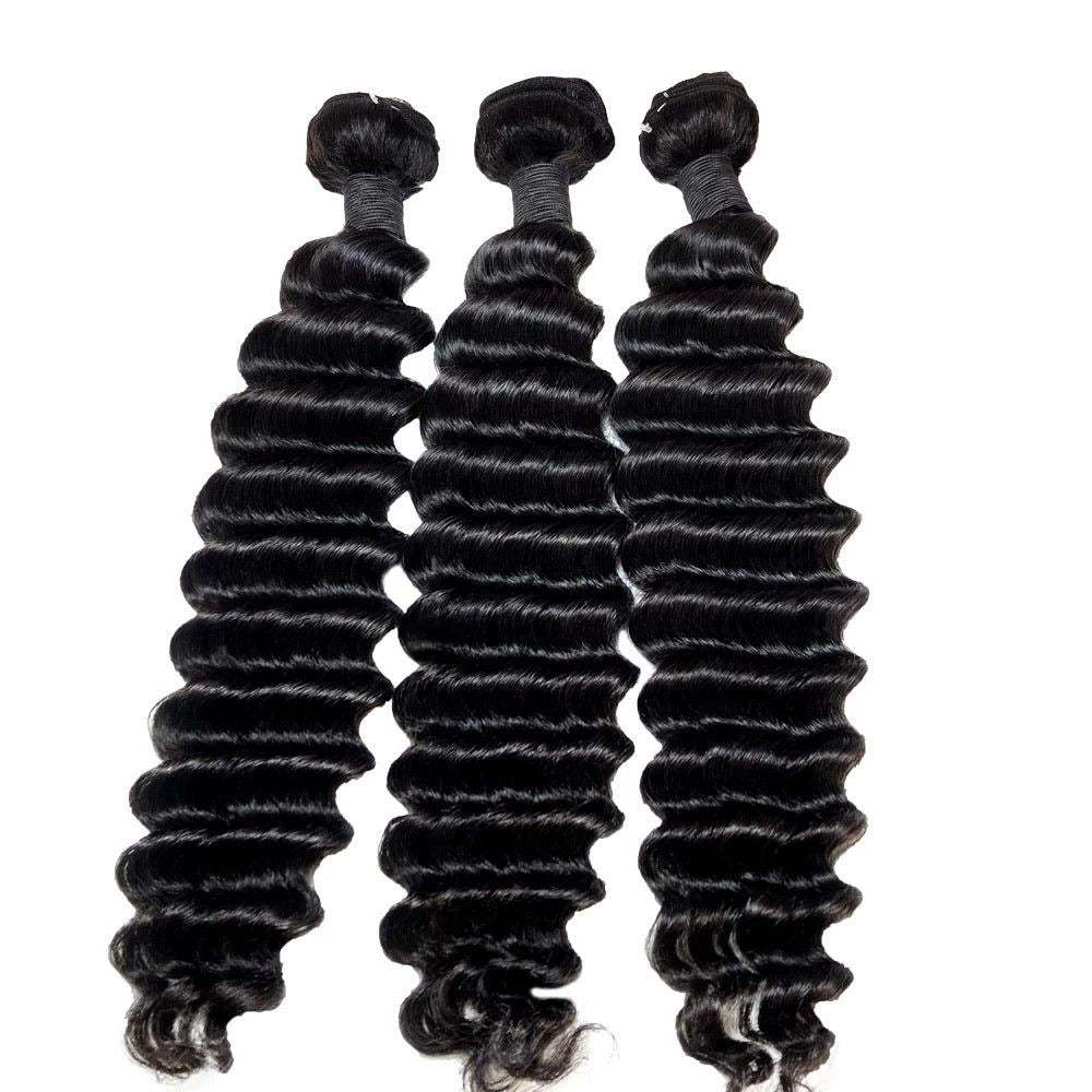 Deep Wave Virgin Human Hair 12A Bundles