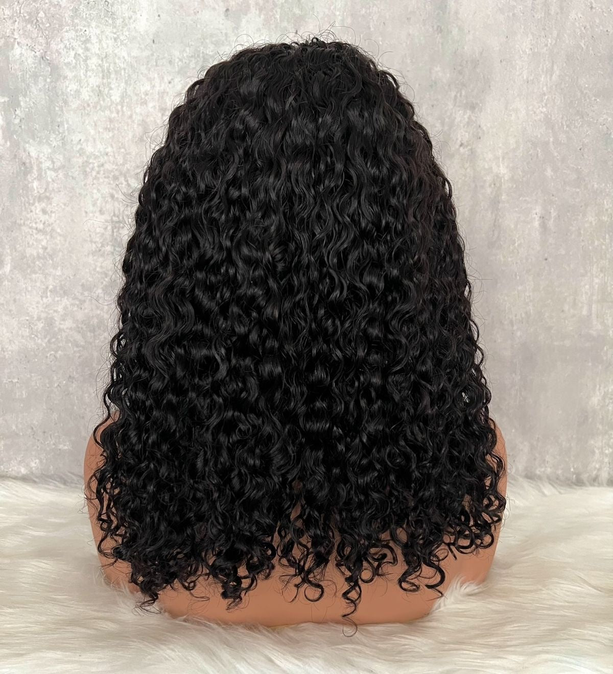 Burmese Curly Human Hair Half Wig