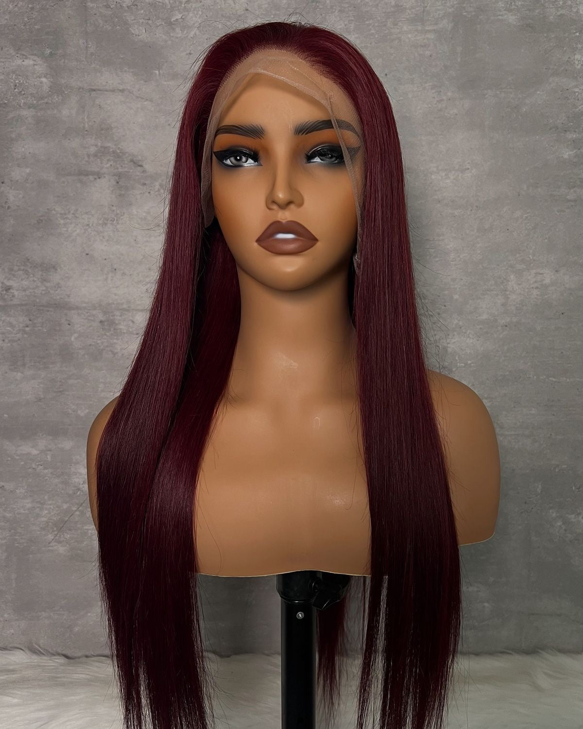 99J Straight Human Hair HD Lace Front Wig