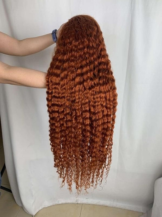 Ginger Deep Wave Human Hair HD Lace Wig